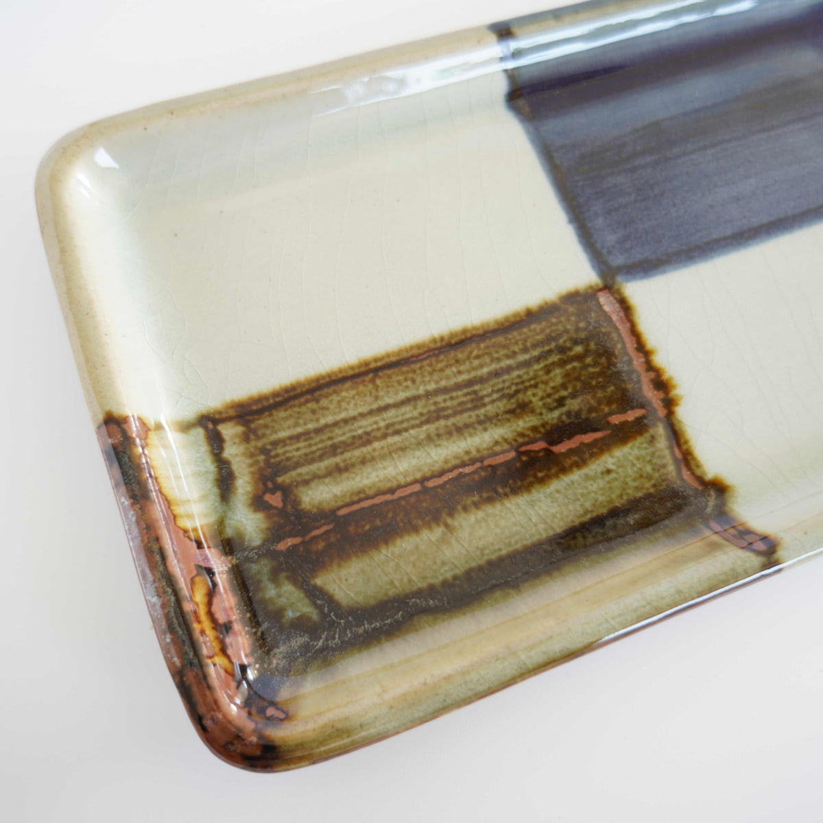 袖師窯 新釉 市松長角皿 大 – Rico・リコ出張所