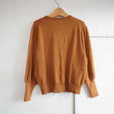 Gauze#(ガーゼ) ギャザースリーブ ニットカーディガン(G1033)