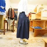 Commencement(コメンスメント)Nylon tiered skirt  c-287