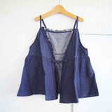 Gauze#(ガーゼ) ライトデニム カシュクールキャミソール(G1056)