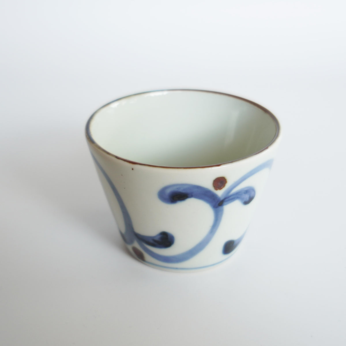 村田森　初期伊万里　しのぎ杯　猪口 村田森 初期伊万里 しのぎ杯 猪口 村田森 初期伊万里 しのぎ杯