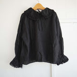 Gauze#(ガーゼ) アンティークレース フリル2wayブラウス(G1071)