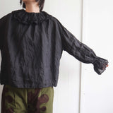 Gauze#(ガーゼ) アンティークレース フリル2wayブラウス(G1071)