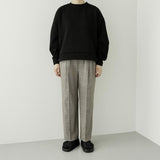 TRAVAIL MANUEL(トラバイユマニュアル)  T/R ツイルチェック裏起毛 1タックスラックス(5066)
