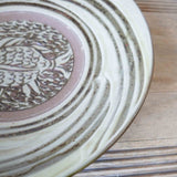 Yachimun Pottery Studio Insect Sound Shaku Plate (Fish)