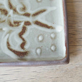 Yachimun Pottery Studio Insect Sound Square Plate (Bird)