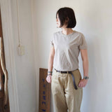 prit(プリット) 30/1リサイクルムラ糸天竺、TOP杢、クルーネックTシャツ (P92081)