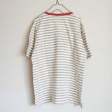 Arvor Maree(アルボマレー) ボーダーポケットTシャツ(NT/GY)