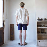 Arvor Maree(アルボマレー) ボーダーポケットTシャツ(NT/GY)