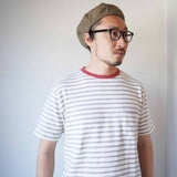 Arvor Maree(アルボマレー) ボーダーポケットTシャツ(NT/GY)