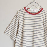 Arvor Maree(アルボマレー) ボーダーポケットTシャツ(NT/GY)