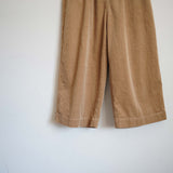 TRAVAIL MANUEL(トラバイユマニュアル)  パフコールクルーパンツ (512013)