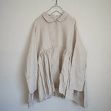 Gauze#(ガーゼ) ラウンドカラーチュニックブラウス(G684)