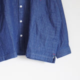 快晴堂(かいせいどう)  接結INDデニム Wide Girl'sシャツ 13s-39