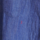 快晴堂(かいせいどう)  接結INDデニム Wide Girl'sシャツ 13s-39