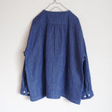 快晴堂(かいせいどう)  接結INDデニム Wide Girl'sシャツ 13s-39