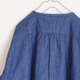 快晴堂(かいせいどう)  接結INDデニム Wide Girl'sシャツ 13s-39