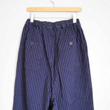 TRAVAIL MANUEL(トラバイユマニュアル)  コットンヘリンボンピンストライプ イージーワイドクルーパンツ(512004)