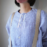 快晴堂(かいせいどう) スタンド襟Wideシャツ(21s-46)