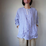 快晴堂(かいせいどう) スタンド襟Wideシャツ(21s-46)