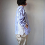 快晴堂(かいせいどう) スタンド襟Wideシャツ(21s-46)