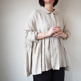 Gauze#(ガーゼ) ラウンドカラーチュニックブラウス(G684)