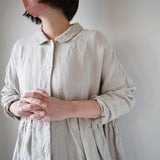 Gauze#(ガーゼ) ラウンドカラーチュニックブラウス(G684)