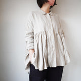 Gauze#(ガーゼ) ラウンドカラーチュニックブラウス(G684)