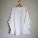 TRAVAIL MANUEL(トラバイユマニュアル)  ミディ天竺ワイドプルオーバー(221009)