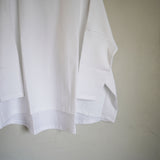 TRAVAIL MANUEL(トラバイユマニュアル)  ミディ天竺ワイドプルオーバー(221009)