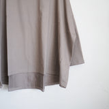 TRAVAIL MANUEL(トラバイユマニュアル)  ミディ天竺ワイドプルオーバー(221009)