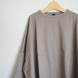 TRAVAIL MANUEL(トラバイユマニュアル)  ミディ天竺ワイドプルオーバー(221009)