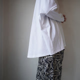 TRAVAIL MANUEL(トラバイユマニュアル)  ミディ天竺ワイドプルオーバー(221009)