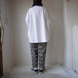 TRAVAIL MANUEL(トラバイユマニュアル)  ミディ天竺ワイドプルオーバー(221009)