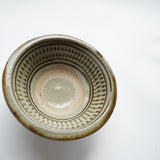 やちむん 菅原謙 3.5寸鉢(飛び鉋)