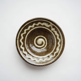 やちむん 菅原謙 3寸リム皿(なみ)