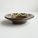 やちむん 菅原謙 3寸リム皿(幾何学)