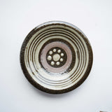 菅原謙 4寸皿(線)