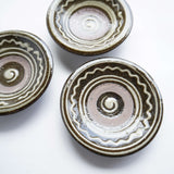 菅原謙 4寸皿(なみ)