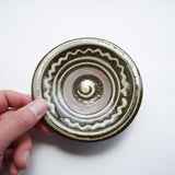 菅原謙 4寸皿(なみ)