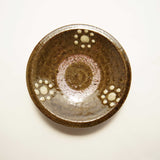 菅原謙 4寸皿(花)