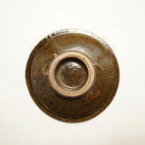 菅原謙 4寸皿(花)