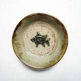 菅原謙 4.5寸安南鉢(魚紋)