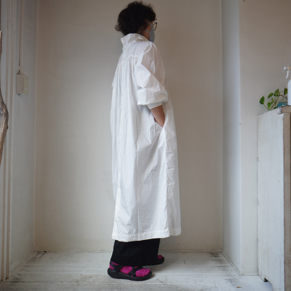 Gauze# 2way ワンピース Gauze (ガーゼ) スリーブレスプリーツ2WAYワンピース