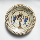 ノモ陶器製作所　６寸皿（エジプト紋　B）