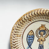 ノモ陶器製作所　６寸皿（エジプト紋　A）
