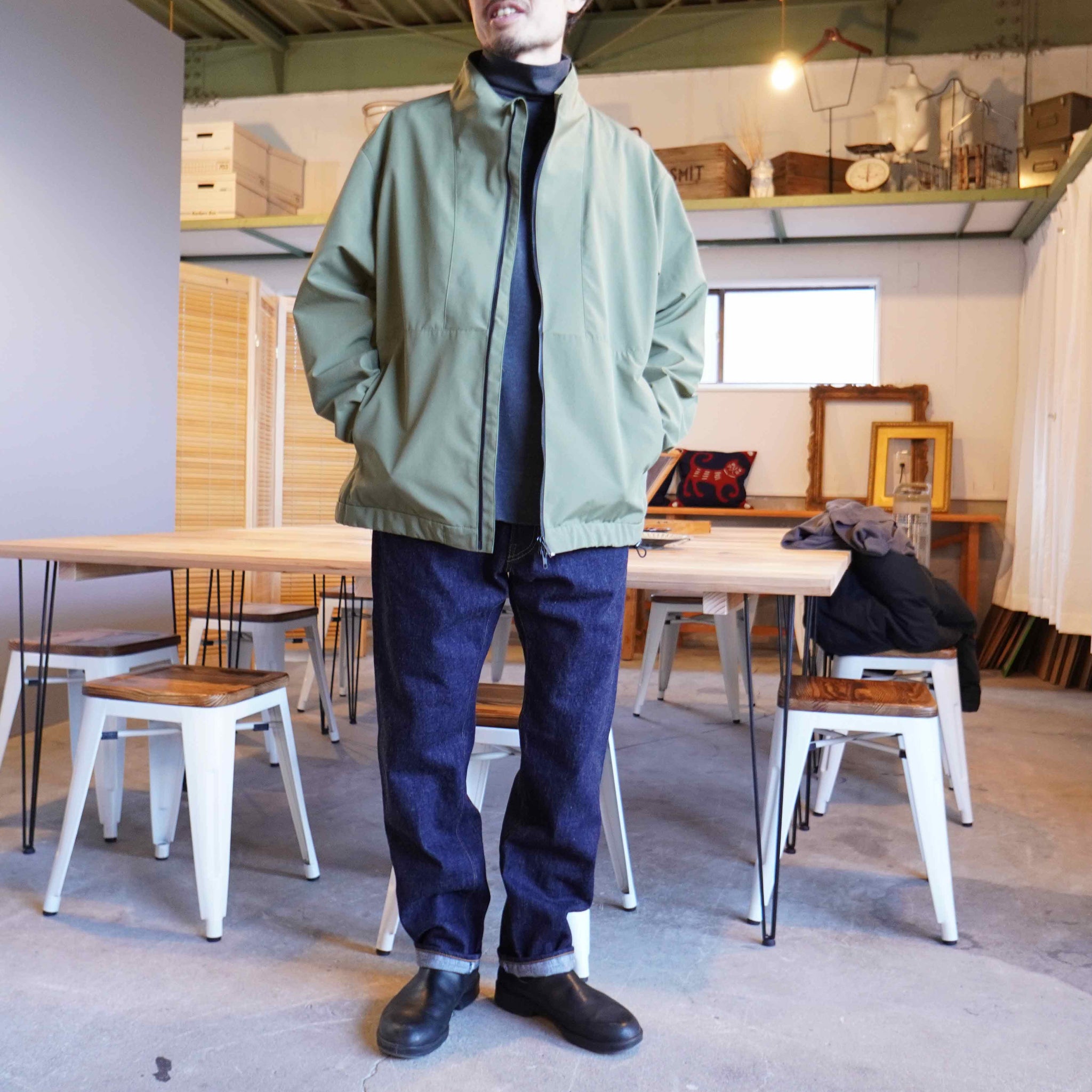 LAMOND（ラモンド）STAND NECK WIDE BLOUSON