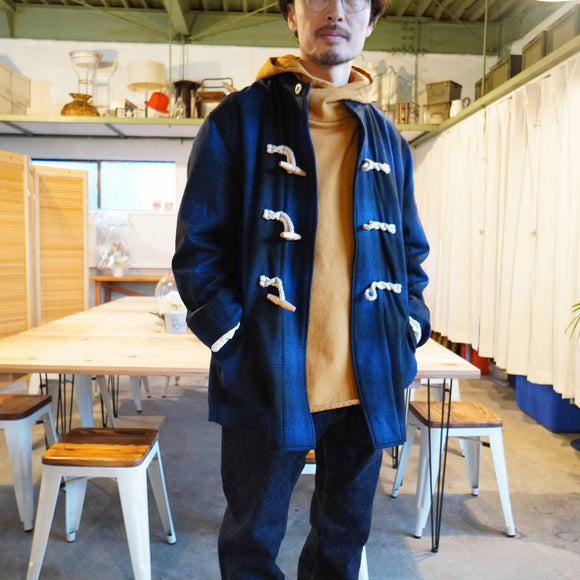 MASTER&CO(マスターアンドコー)　OMBRE CHECK JACKET（BLUE）