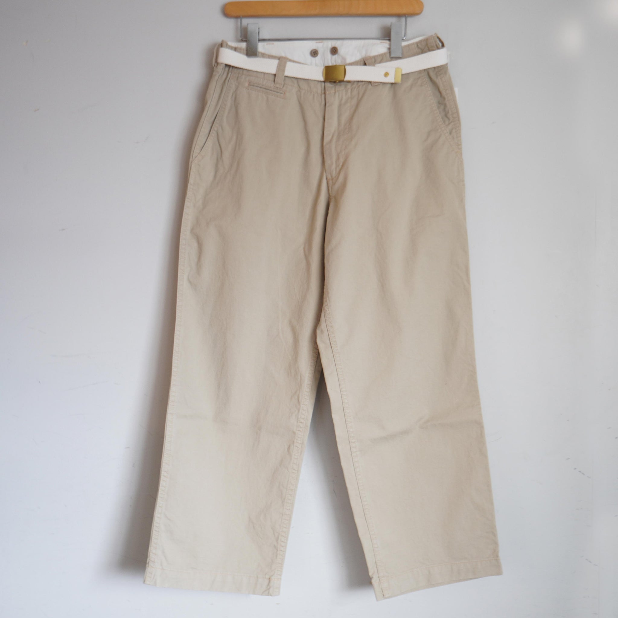 MASTER&CO(マスターアンドコー) CHINO LONG TROUSERS(ベージュ) mc076