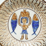 ノモ陶器製作所　８寸皿（エジプト紋　A）